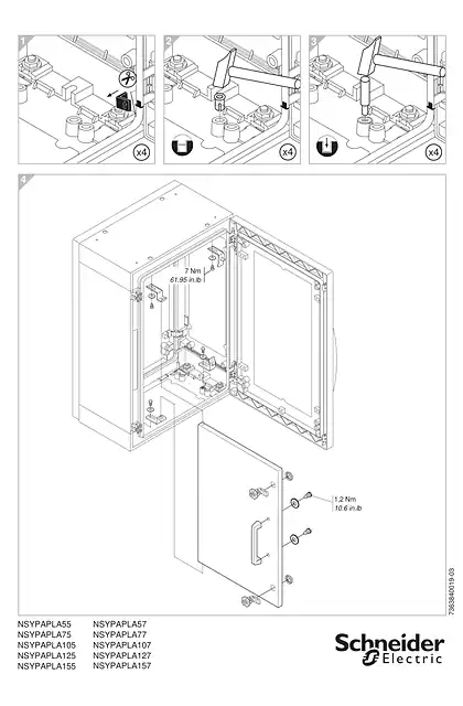 schneider施耐德PanelSeT PLA - Internal Door - Instruction sheet